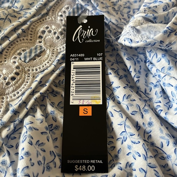 Aria NWT Short Sleeve Women’s Nightgown S - Picture 5 of 5